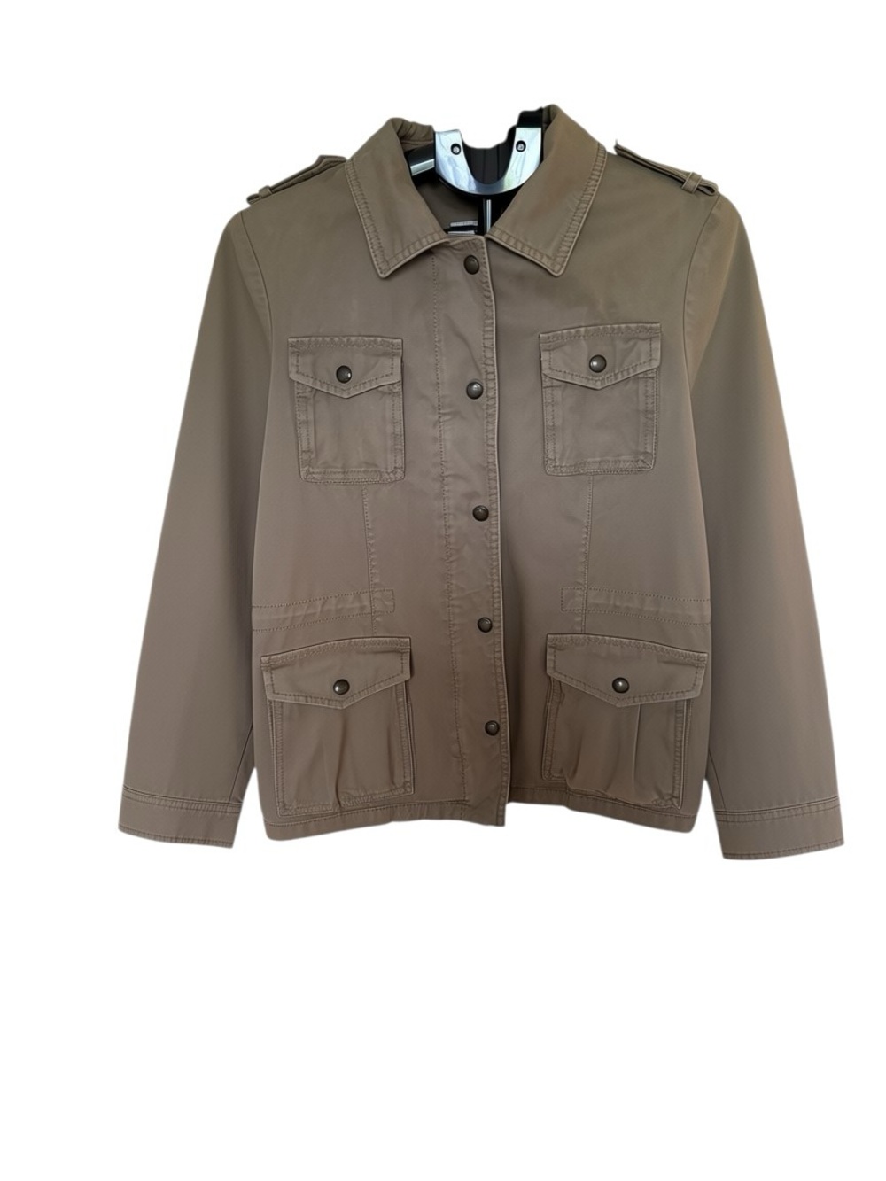 Gray Green Utility Chore Barn Style Jacket 100% Cotton Medium